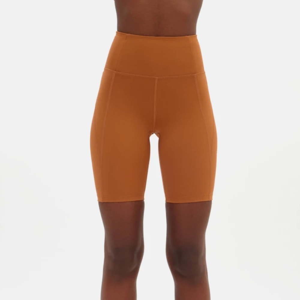 Girlfriend Collective Caramel High-Rise Bike Short- XL